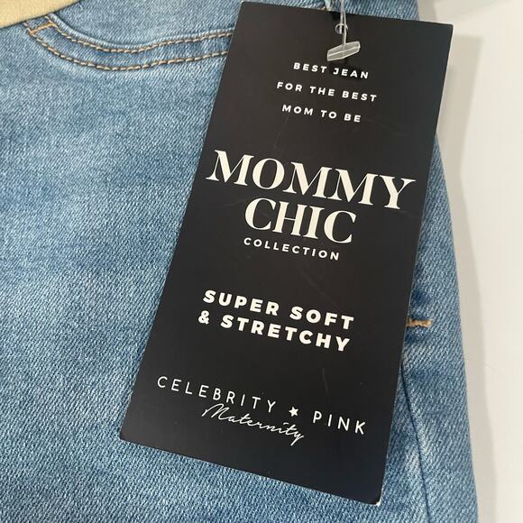 Celebrity Pink Maternity Jeans Small Skinny Ankle Mommy Chic Soft Stretch NWT - Picture 4 of 12